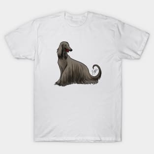 Afghan Hound Black T-Shirt